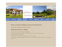 Tablet Screenshot of gaestehaus-oberland.de